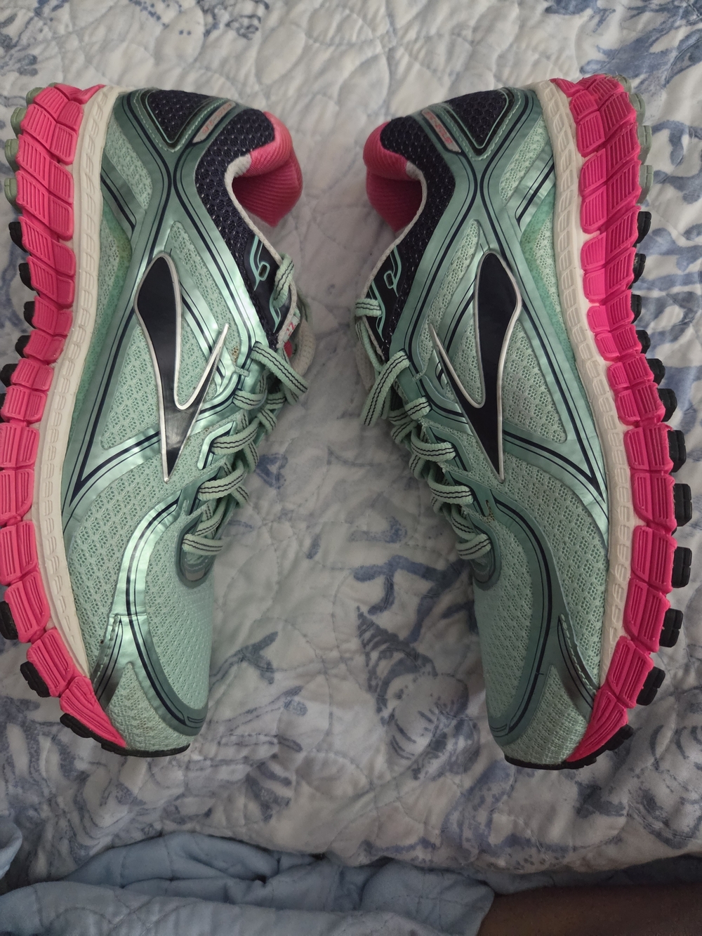Brooks Women’s Mint Green & Pink Running Shoes